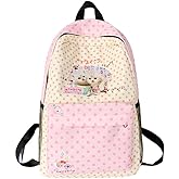 Winatehr kawaii cutecore backpack for school, cute cartoon backpacks kitty cat pink, senior japanese korean back bag for girl, fashion y2k aesthetic supplies trendy stuff
