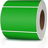 Meitaat Green Rectangle Stickers 3 x 2 Inch Color Coding Labels Vinyl Roll Self-Adhesive Waterproof Removable 500 PCS
