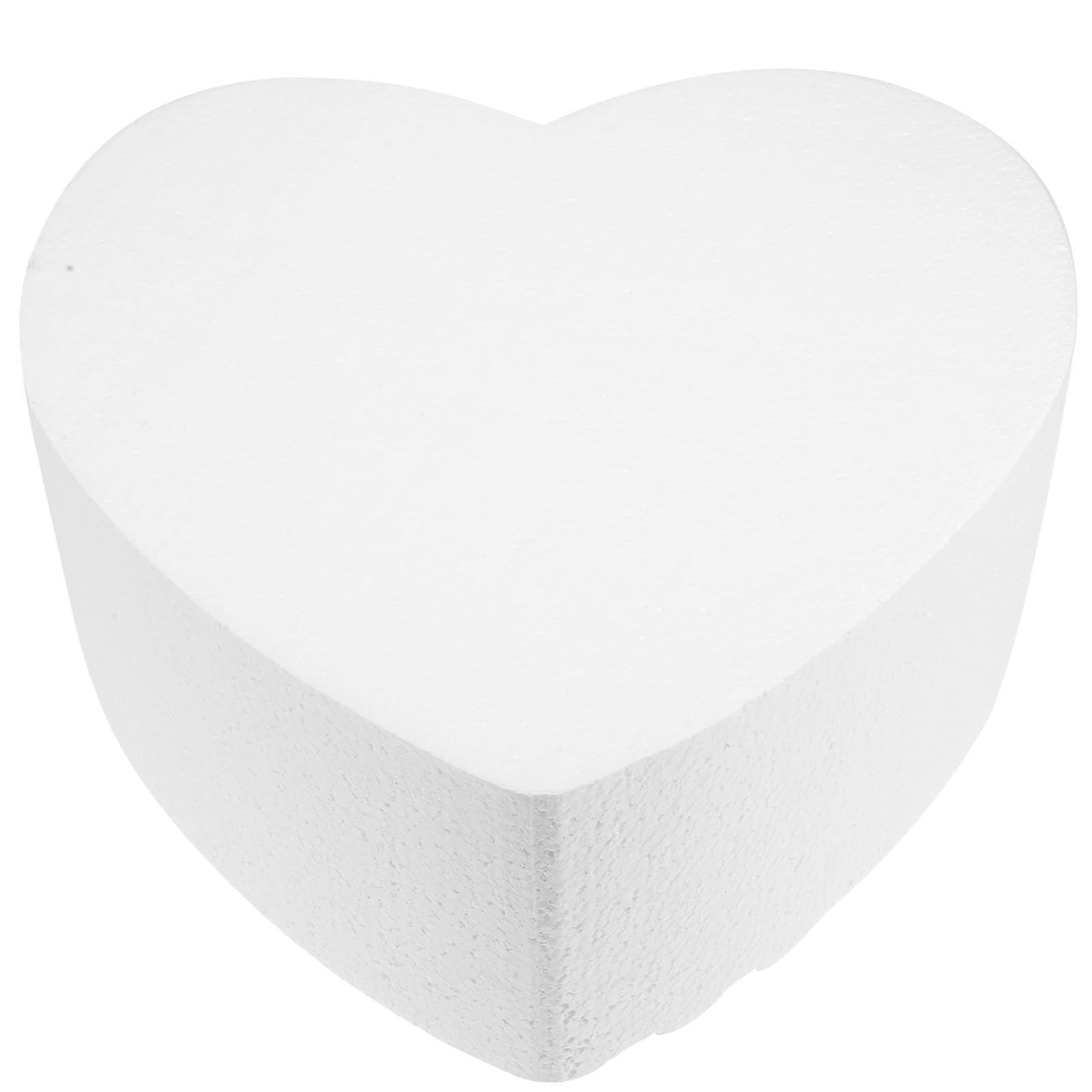 Cake Cake Dummies, 10 inch Foam Cake Heart Shaped Fake Model Embryo Doll Cake Modeling Ornament for Cake Decorating Wedding Display Tool Foam
