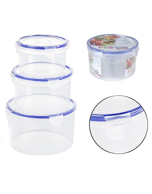 Home Line Tupper/Fiambrera Redondo Pack/3: Amazon.es: Hogar