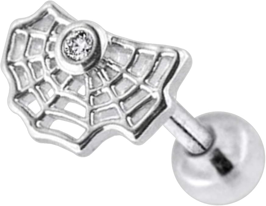 VOTREPIERCING Spider  & Strass Metallized 316L Steel