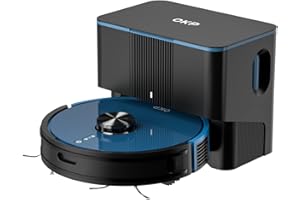 OKP Robot Vacuum L3, 4000Pa Suction, 200min Runtime, 90-Day Self-Emptying Dock, Lidar Navigation, Silent 52dB, WiFi/App/Alexa Control, Smart Home Mapping Robotic Vacuum for Pet Hair, Carpet, Floors