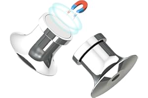 QHAND 12 Pcs Magnetic Pin Backs for Enamel Pin Convert Enamel Pins to Refrigerator, Metal Pin Backs with Magnet, Locking Pin Keepers Locking Clasp, Sliver