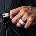 Saco Band Silicone Ring Wedding Band for Men - 4 Pack (Men: Black, Dark Grey, Grey, Light Grey, 11.5-12 (21.3mm))