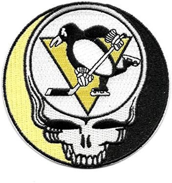 Penguins Steal Your Face Skull Embroidered Patch - Iron On