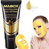 Finewind 24k Gold Collagen Peel-off Facial Mask Formula Reduces the Appearances of Wrinkles and Fine Lines, Helps with Acne and Firming Up Skin