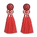 D EXCEED Colorful Tassel Earrings for Women Girls Bohemian Dangle Drop Earrings Fringe Tassle Dangling Earrings