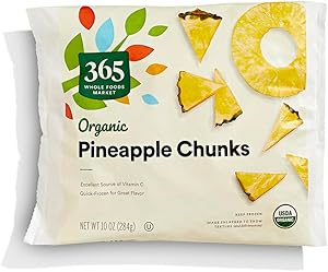 365 by Whole Foods Market Organic Pineapple Chunks, 10 OZ