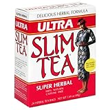 Ultra Slim Tea, Super Herbal, Tea Bags, 24-Count Box (Pack of 4)