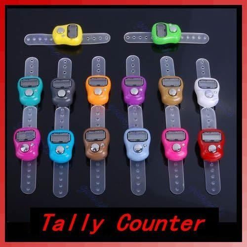 1 Piece Finger Ring Electronic Tally Counter Digital 5 Digit Tasbeeh Tasbih LCD for Station/Dock/Golf/Public