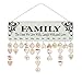 ElekFX for Mom Larger Wooden Family Birthday Reminder Calendar Board Birthday/Important Dates Tracker Home Decorative Plaque Wall Hanging(Together L)
