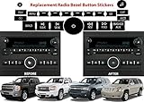 Radio Repair Kit Dash Replacement For 2007-2013 GM Head Unit Radio Vehicles Decal Stickers For Tahoe, Yukon, Denali, Silverado, Suburban, Avalanche, Acadia, Sierra, Saturn Outlook, Buick Enclave