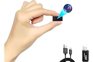 YINGZIKEJI Hidden Camera Mini Spy Camera 1080P Small Security Camera, Tiny Portable Camera, Covert Nanny Cam, Indoor Home Office Security Cameras, Night Vision, Motion Detection, Gravity Sensor, Loop Record