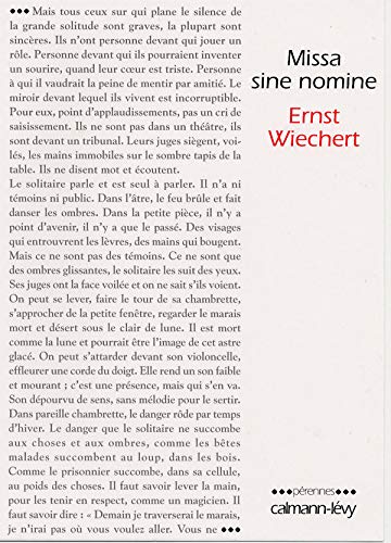 Missa sine nomine by Ernst Wiechert