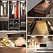 Under Cabinet Lights,10 LED Motion Sensor Lights,Bright Led Cabinet Lights,Battery Led Closet Light，USB Rechargeable LED Light Bar,Stick-on Lights, Magnet Adsorption Installation, Otinlai (A01 2PACK)