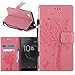 Sony Xperia L1 Case, Linkertech [Kickstand Feature] PU Leather Wallet Flip Pouch Case Cover with Wrist Strap & Card Slots for Sony Xperia L1 5.5'' 2017 Release (B-1)
