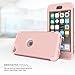 iPod Touch 6 Case,iPod Touch 5 Case,SLMY(TM)Heavy Duty High Impact Armor Case Cover Protective Case for Apple iPod touch 5 6th Generation (Rose Gold)