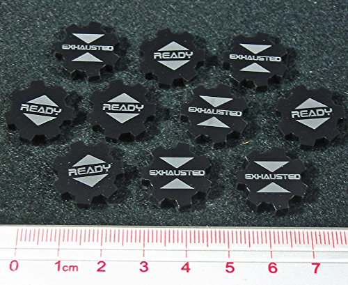 SW: Assault, Ready Exhausted Tokens, Black (10)