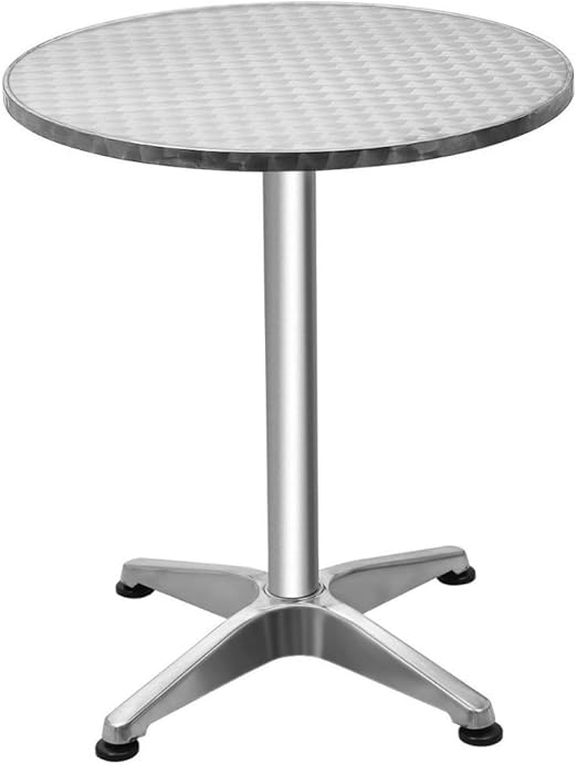 Amazon Com Chrome Finish Bar Table With Storage Shelves Black
