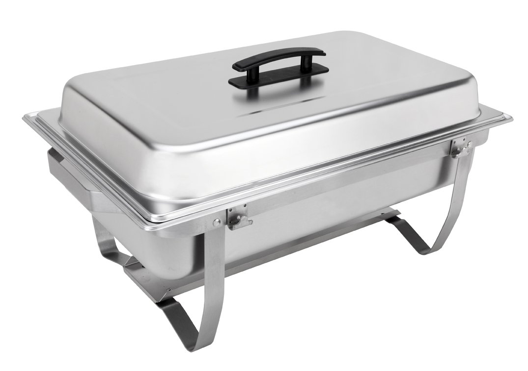 Sterno Products 70153 Foldable Frame Buffet Chafer Set, 8 qt, 8 quart, Silver
