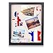 Shadow Box Display Case, Deep Shadow Box Frame, Wood Shadow Box with Linen Back, Memory Box (Black, 16x20)