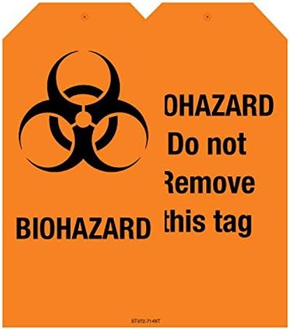 Safety Sign Store ST972-714NT-01 Bio Hazard Material Nt Polystyrene Pack Of 1 74 L X 148 W