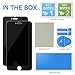 Info Safety iPhone 8 7 Privacy Screen Protector SOWTECH 2 Pack Premium Tempered Glass with Scratch Proof iPhone 8 Protective Screen Cover with Anti Spy - Black