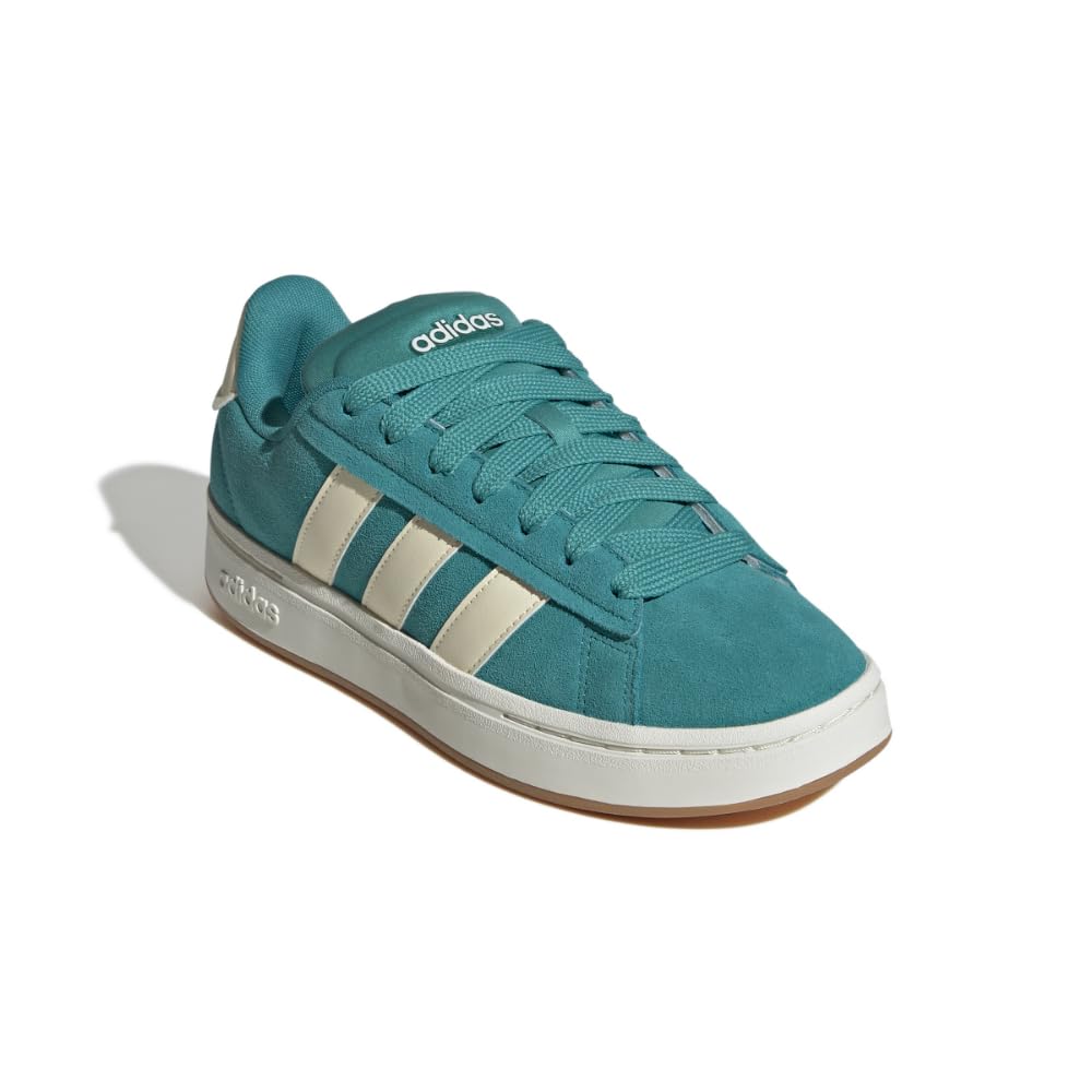 adidas Women's Grand Court Alpha 00s Sneaker, Pure Teal/Warm Vanilla/Gum, 7.5 Image adidas Women's Grand Court Alpha 00s Sneaker, Pure Teal/Warm Vanilla/Gum, 7.5 Image