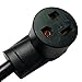 Parkworld 885361 Welding Adapter Cord Dryer 10-30P 30A to Welder 6-50R, 50A, 250V (1 FT)