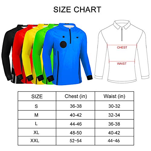 image for Yuar butee Men's Referee/Umpire Jersey - Pro-Style Ref Uniform, Great 