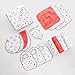 aden + anais Snap Bib, 100% Cotton Muslin, Soft Absorbent 3 Layers, Adjustable, 9” X 13”, 3 Pack (Year Of The Dog)