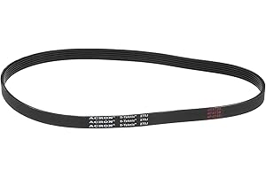 uxcell 270J6 Rubber Poly V Belt, 6 Ribs PJ V-Ribbed Belt 27" Length x 0.55" Width x 0.14" Thick, Industrial Transmission Driv