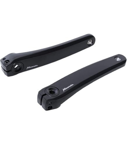 Pédalier Miranda Delta Gates JIS 170mm Noir – Manivelles 5 Bras 130 BCD Sans Plateau
