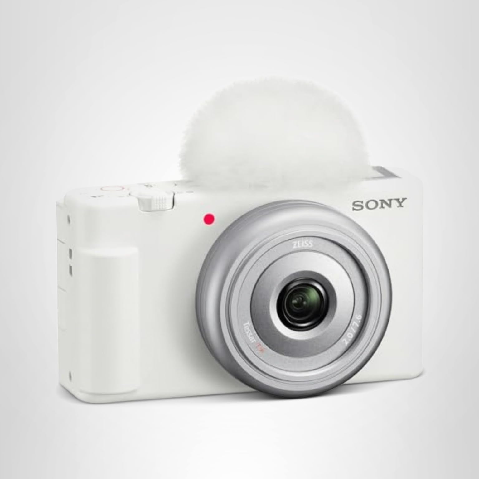 Sony ZV-1F Vlog Camera for Content Creators and Vloggers White