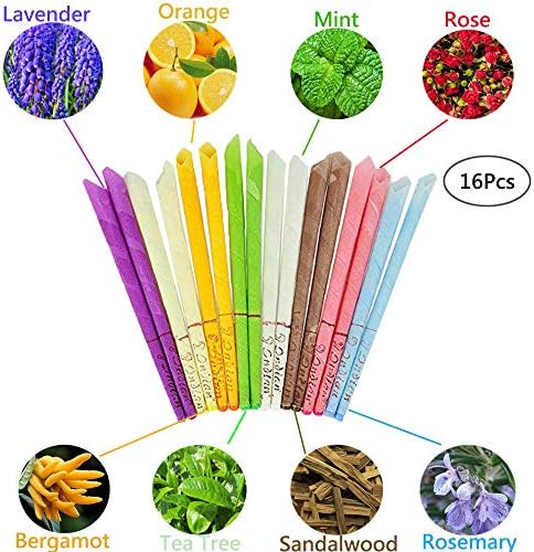 Lvcky 16 Pcs Beeswax Candling Cones,Natural Cones Beeswax,Scented Ear Wax Candle for Beauty Salon