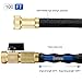 PhoebusTech 100ft Expandable Garden Hose Set, Extends to 100ft Handy & Kink-Free, 5000 Denier Woven Casing with a 8-Pattern Spray Gun, Hook, Brass Fittings, Free Storage Bag