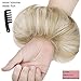 Messy Bun Hair Piece Thick Updo Scrunchies Hair Extensions Ponytail Hair Accessories Ash Blonde Mix Bleach Blondethumb 4