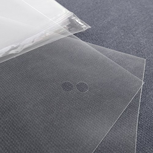 Becko 5.25 x7.4 Inch Clear Envelope Cello Bags with Adhesive Closure for Keeping Letter/Jewelry/Small Parts - 100 Packs