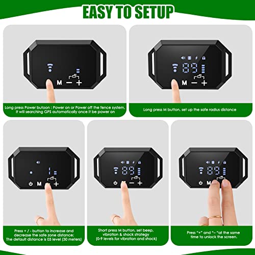 GPS Wireless Dog Fence, 2023 Electric Fence System for Dogs, Portable