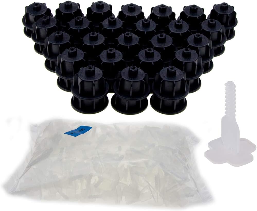 Brunoplast NIVIFIX tile plates levelling system, starter set, basic set, black for wall and floor tiles, 3-12 mm thickness (laying tiles flat, laying aid, laying).