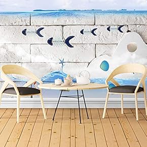 Wall Mural Unique Design of Mediterranean Style Removable Self-Adhesive Large Wallpaper - 66x96 inches