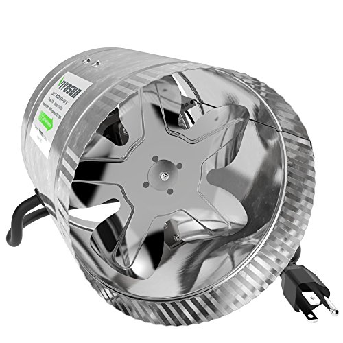 Vivosun 6 inch inline duct booster fan 240 cfm, extreme…