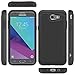 for Samsung Galaxy J3 Emerge / J3 2017 / J3 Prime / J3 Mission / J3 Eclipse / J3 Luna Pro/Sol 2 / Amp Prime 2 / Express Prime 2 Case, LK Hybrid Armor Defender Protective Case Cover (Black)