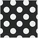 Polka Dot Beverage Napkins, 5" x 5", Black, 40 Count