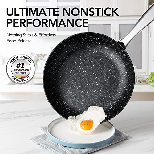 MICHELANGELO Hard Anodized Cookware Set, 10Piece Pots and Pans Set