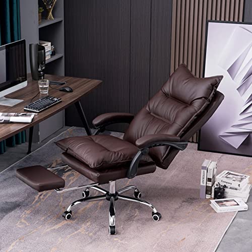 YOLENY Big and Tall Office Chair with Foot Rest, HeightAdjustable