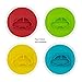 Shinybaby Baby Silicone Placemat,Mini One-Piece Divided Baby Plates for Infants,Toddlers,Babies,Food Grade Silicone,Strong Suction,Dishwasher and Microwave Safe,Fits Most Highchair Trays (Blue)
