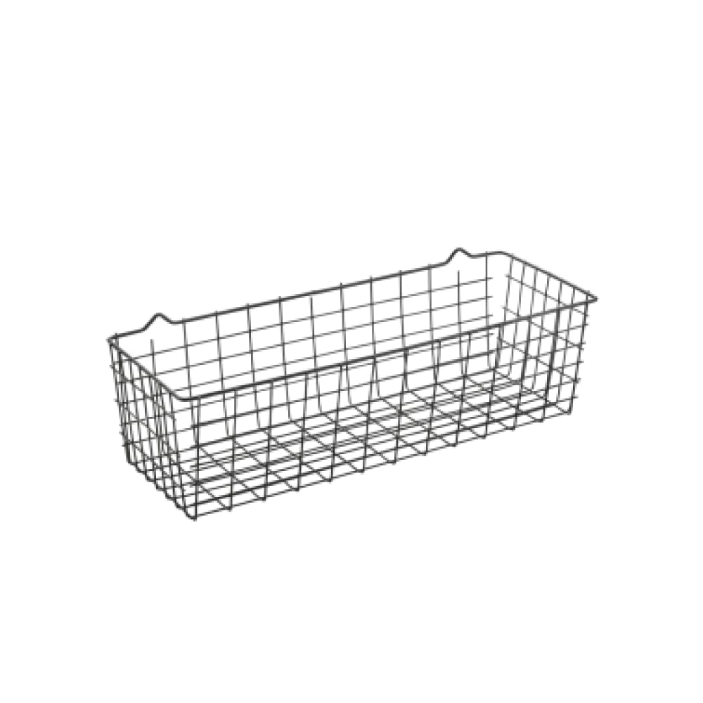 Metaltex Lava Koala - Wire Multi Purpose Basket - Space-Saving Wall Basket - Kitchenware Organiser for Kitchen Essentials - Wire Basket With Touch-Therm Finish -33 x 12 x 9cm, Black