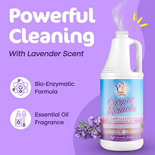 Carpet Miracle Carpet Cleaner Solution Shampoo for Machine Use, Deep Stain Remover and Odor