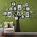 Simple Shapes Family Tree Wall Decal (Chestnut Brown, Small Size : 95